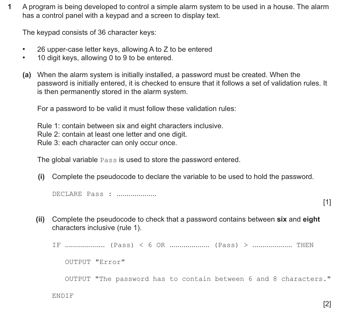 question