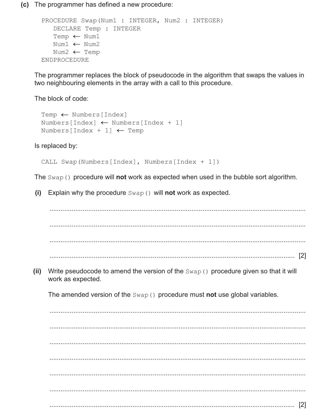 question