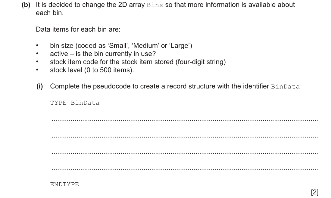 question