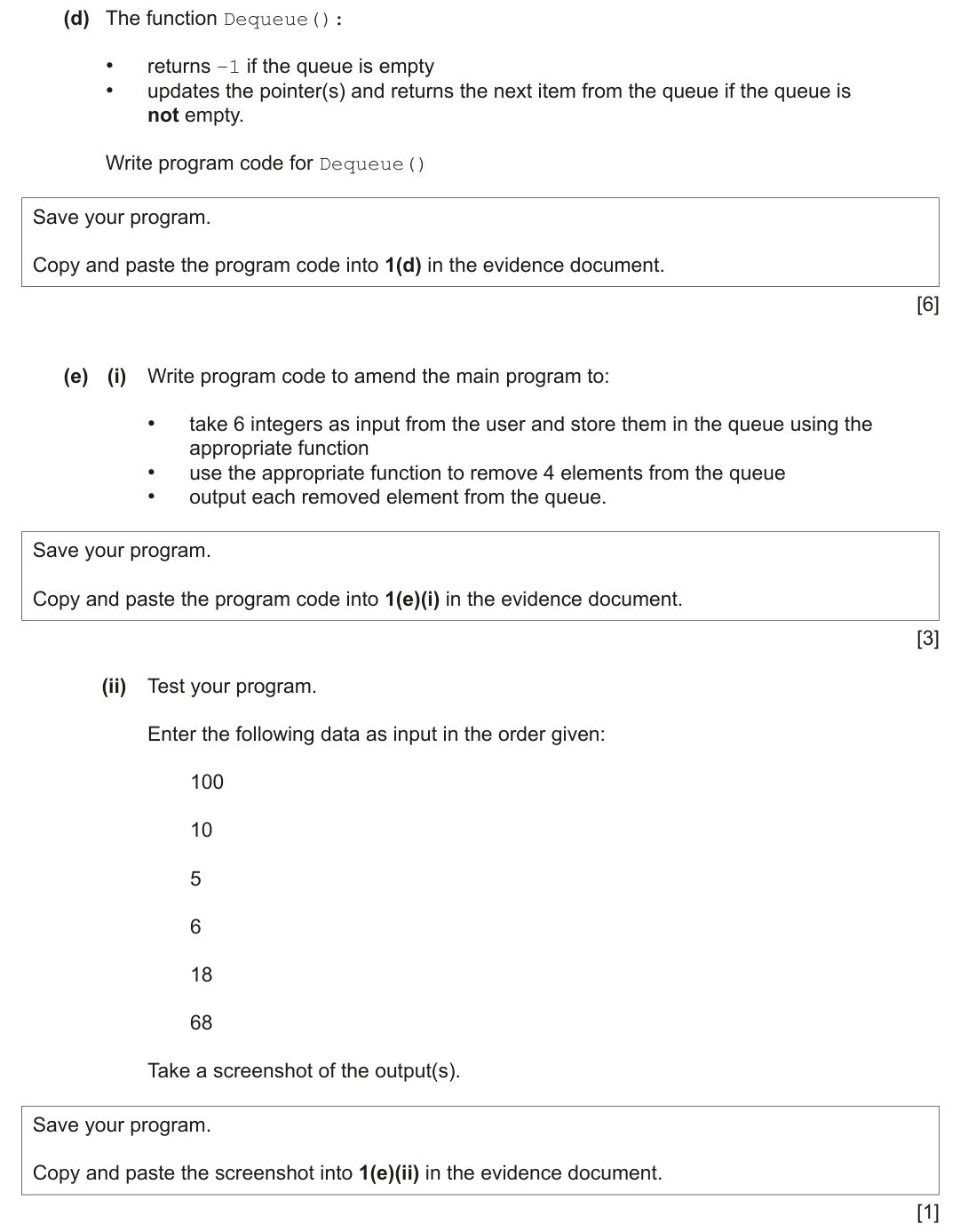 question