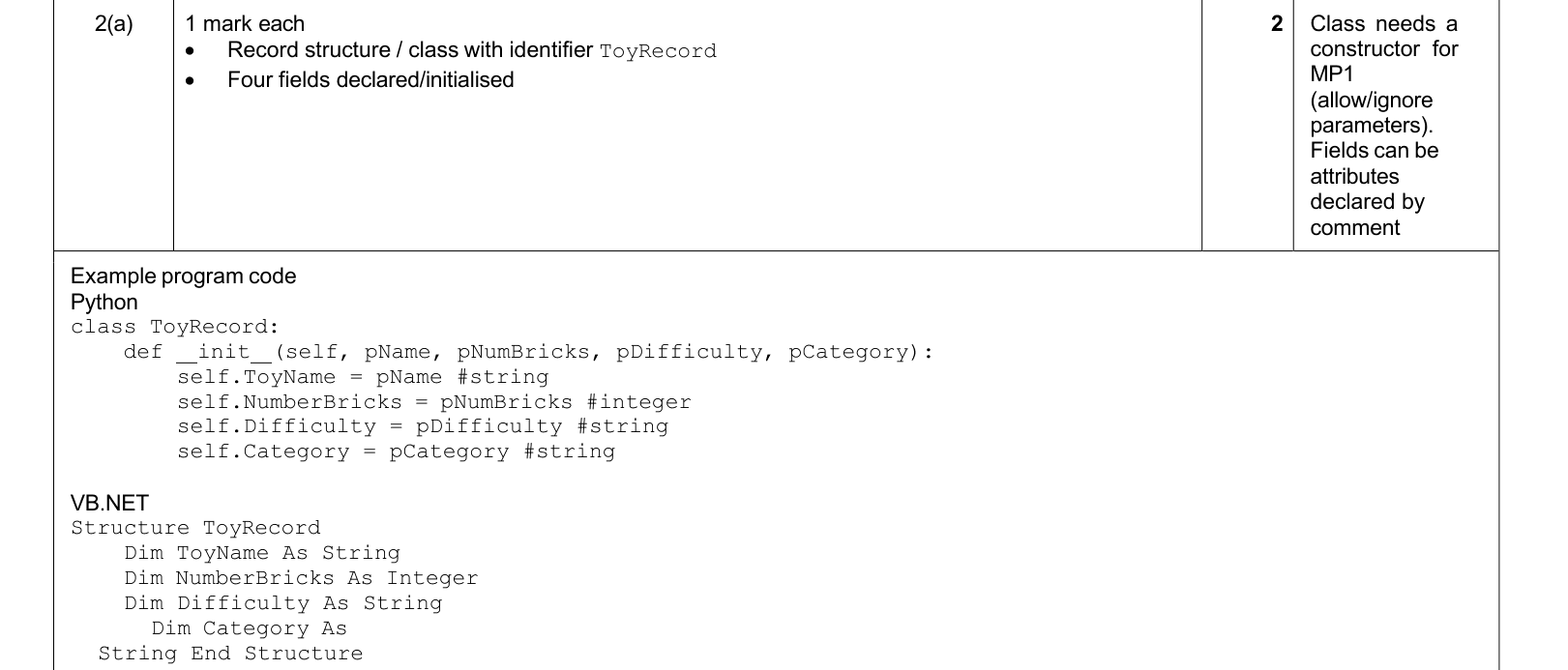 answer