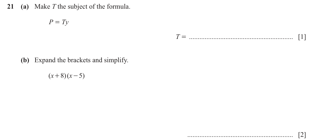 question