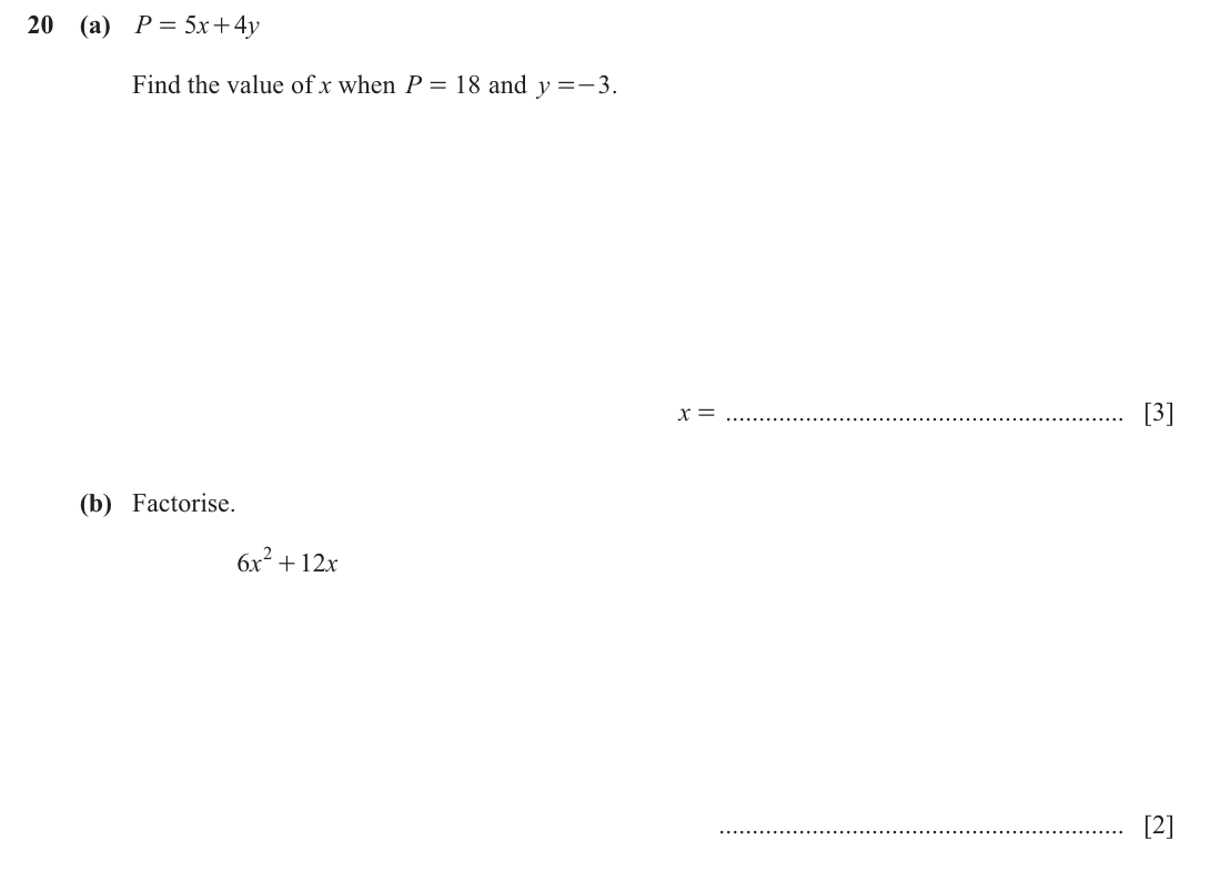 question